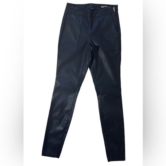 BlankNYC The Bond NWOT Vegan Faux Leather Mid-Rise Skinny Pants Size24 Ankle Zip - Picture 2 of 12